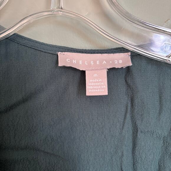 Chelsea28 Wrap Front Flutter Short Sleeve Dress - Picture 3 of 5